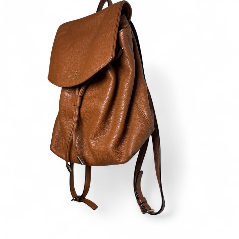 Kate Spade Brown Pebbled Leather Small Backpack Purse - Picture 4 of 8